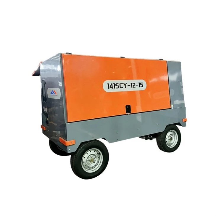 Four Wheel 15 Bar Screw Air Compressor