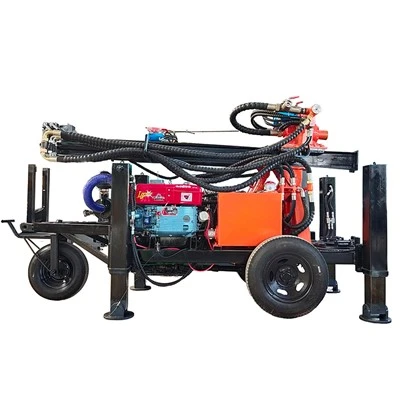 Wheels Hydraulic Water Well Drilling Rig