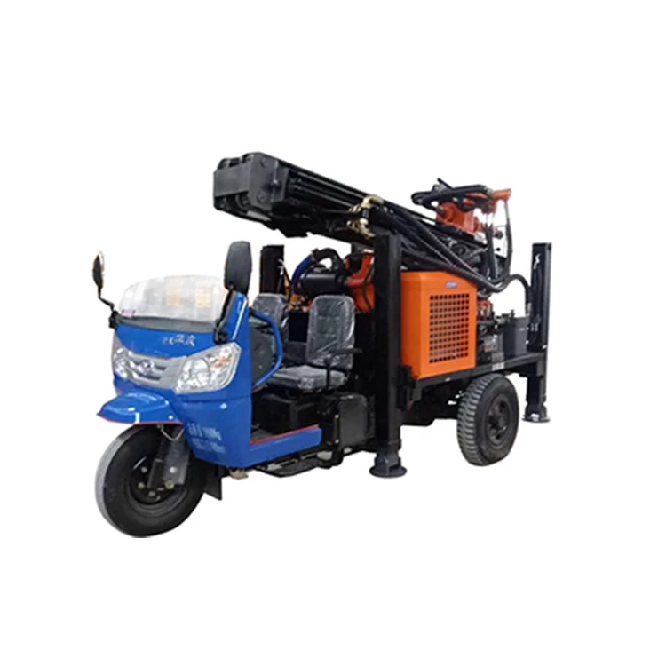 Small Tricycle Vehicle-mounted Water Well drilling Rig